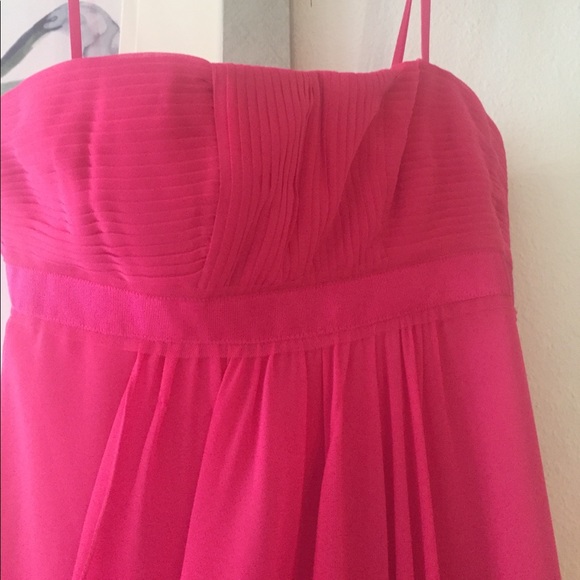 BCBG formal strapless maxi bright pink worn once - Picture 2 of 4